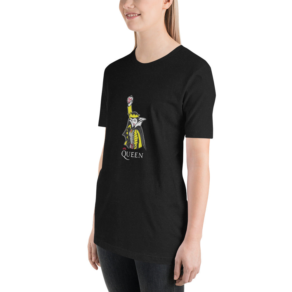 Playera de la Bruja de blancanieves y Queen, nuestras opciones de playeras son Unisex, son cómodas, impresas con última tecnología, tenemos dos opciones de tela, varias opciones de envío.