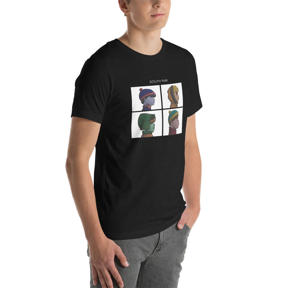 South park Gorillaz, Es un producto de ropa que es ideal para los fanáticos de  South park y Gorillaz que deseen mostrar su amor de manera divertida y original.