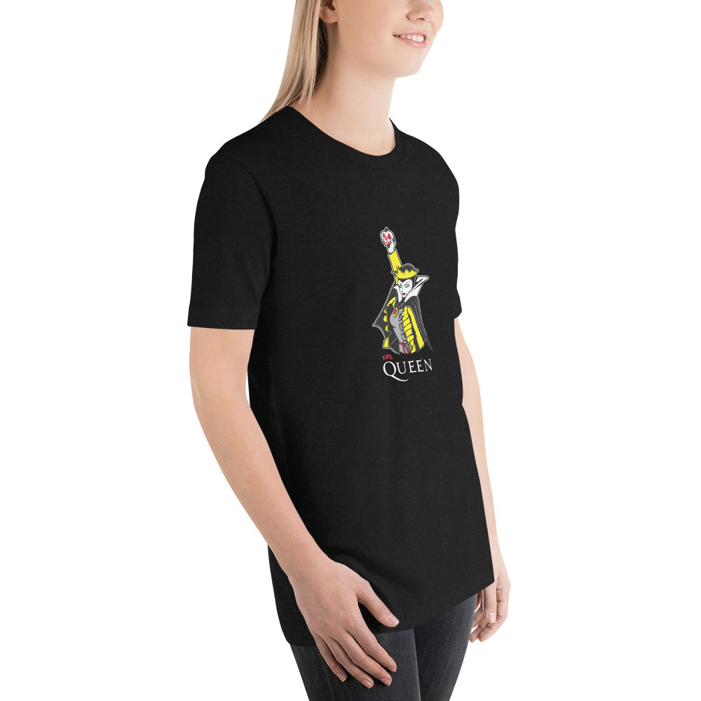Playera de la Bruja de blancanieves y Queen, nuestras opciones de playeras son Unisex, son cómodas, impresas con última tecnología, tenemos dos opciones de tela, varias opciones de envío.